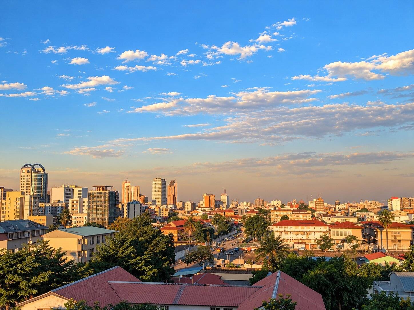 Evening View Of The Drc Cityscape