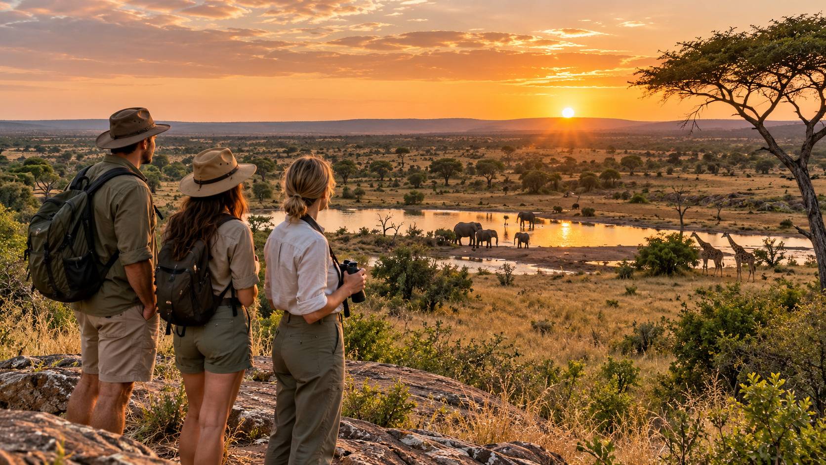 Tourists At Kruger National Park South Africa